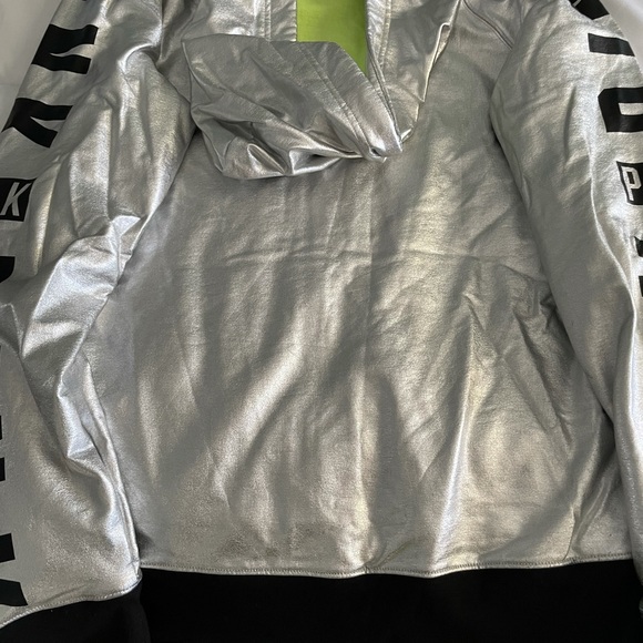 VS Pink Limited Edition metallic hoodie jacket - Picture 3 of 5